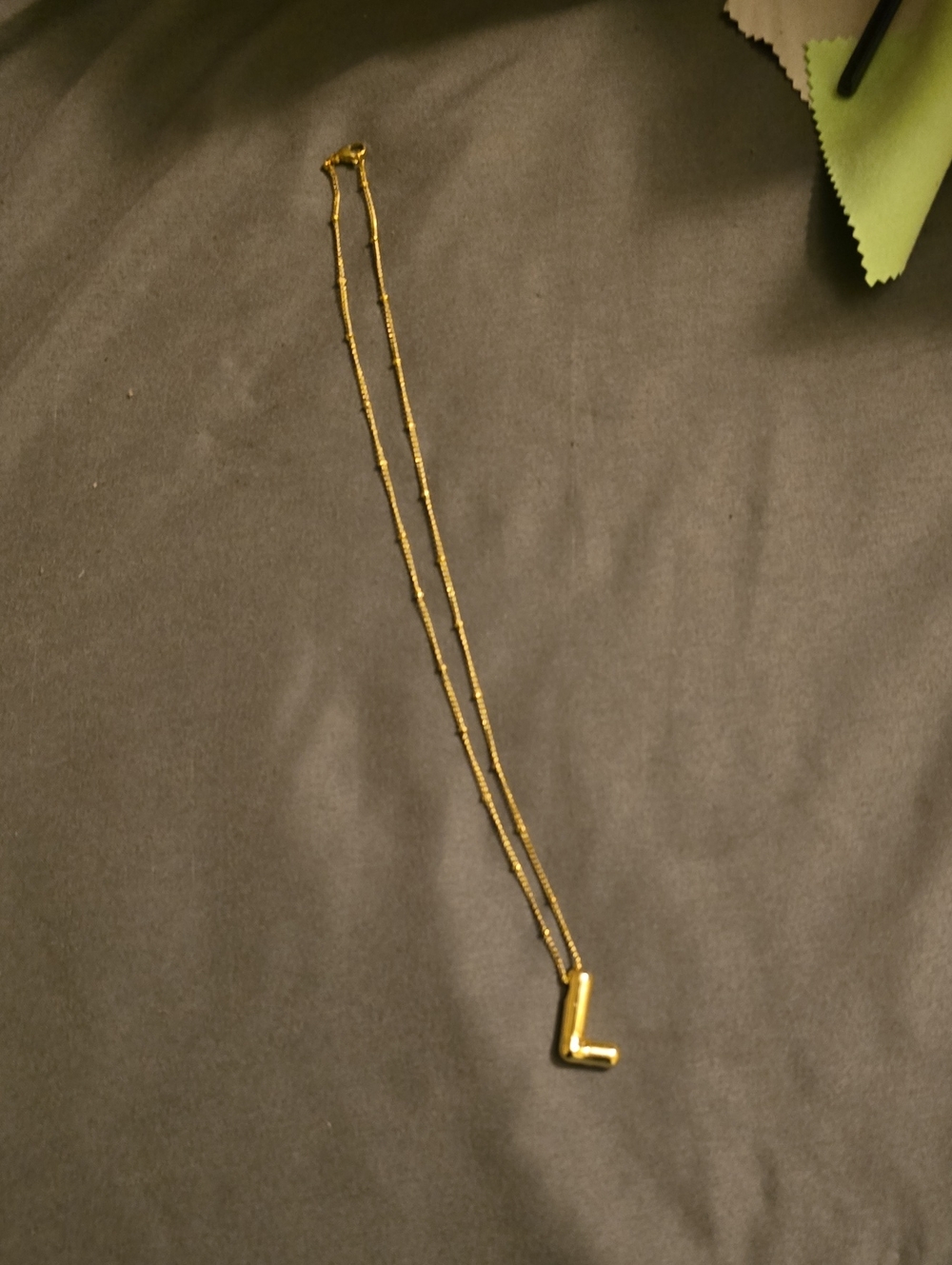 Personalized Gold Letter L Pendant Necklace for Women
